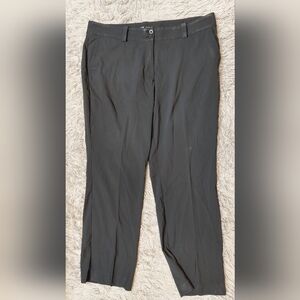 Nike Dri-Fit Golf Tour Performance Black Pants Women's Size 18